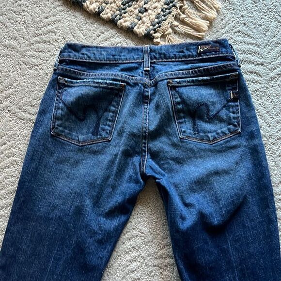 Citizens Of Humanity 28 Stretch Kelly #063 Low Waist Cropped Jeans USA Made - Picture 10 of 12